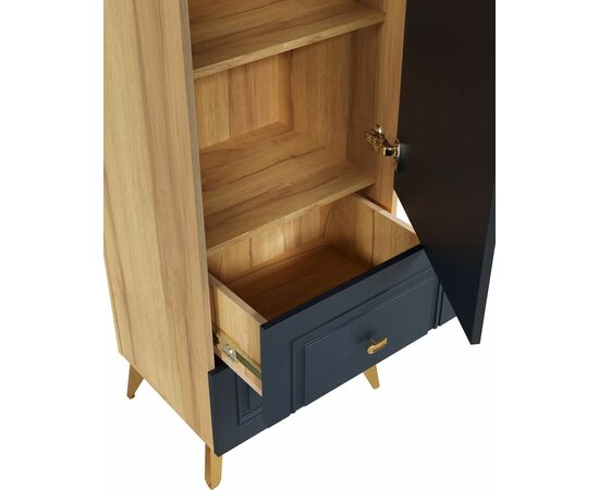 Шкаф-пенал Вега Сапфир, темно-синий, изображение 7 | Интернет магазин мебели и декора LifeDekor