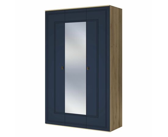 Шкаф Вега Сапфир 3дв, темно-синий, изображение 2 | Интернет магазин мебели и декора LifeDekor