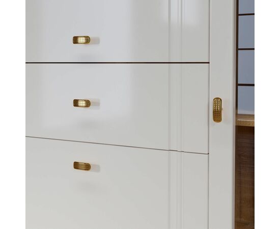 Шкаф-витрина Вега Сапфир 140, белый глянец, изображение 8 | Интернет магазин мебели и декора LifeDekor