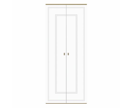 Шкаф Вега Сапфир 2дв, белый глянец, изображение 3 | Интернет магазин мебели и декора LifeDekor