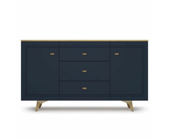 Комод Вега Сапфир 1500, темно-синий, изображение 3 | Интернет магазин мебели и декора LifeDekor