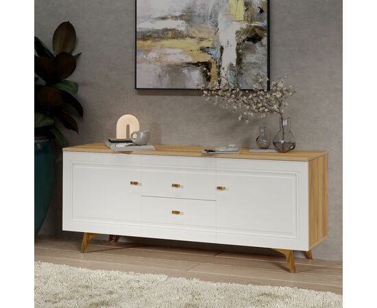 Тумба Вега Сапфир ТВ 1500, белый глянец, изображение 5 | Интернет магазин мебели и декора LifeDekor