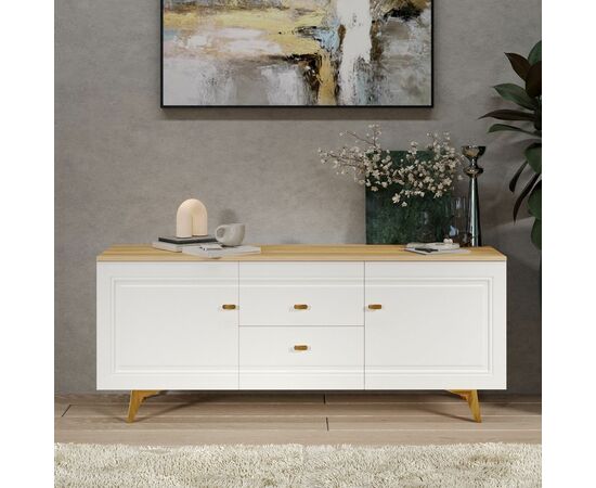 Тумба Вега Сапфир ТВ 1500, белый глянец, изображение 6 | Интернет магазин мебели и декора LifeDekor