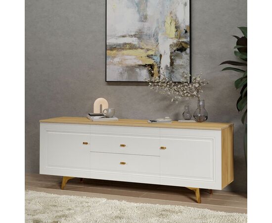 Тумба Вега Сапфир ТВ 1700, белый глянец, изображение 5 | Интернет магазин мебели и декора LifeDekor