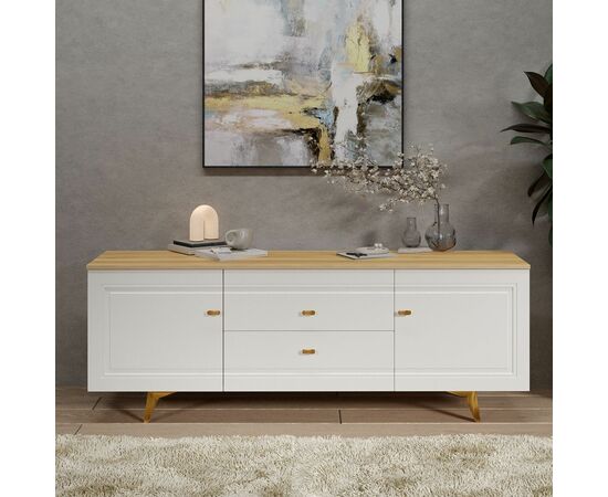 Тумба Вега Сапфир ТВ 1700, белый глянец, изображение 6 | Интернет магазин мебели и декора LifeDekor