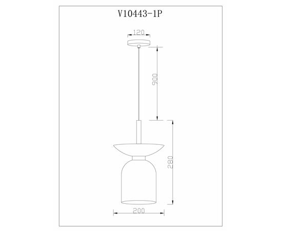 Светильник подвесной Moderli V11554-1P Lecce, изображение 6 | Интернет магазин мебели и декора LifeDekor