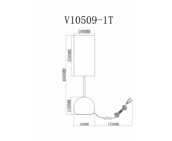 Лампа настольная Moderli V11589-1T Flint, изображение 6 | Интернет магазин мебели и декора LifeDekor