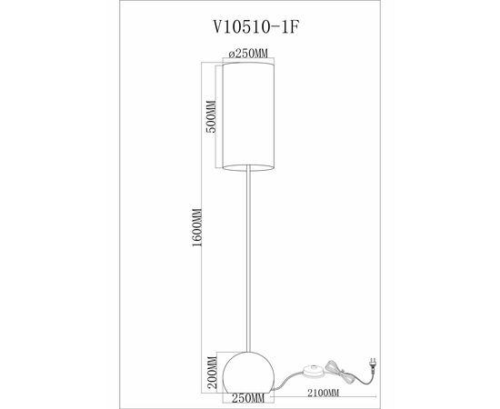 Торшер Moderli V11590-1F Flint, изображение 6 | Интернет магазин мебели и декора LifeDekor