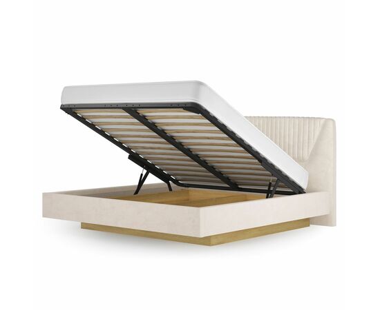 Кровать Вега Сапфир 11м 160x200, бежевая, изображение 3 | Интернет магазин мебели и декора LifeDekor