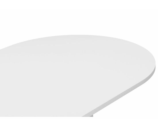 Стол деревянный Барон О 160 х 90 белая пленка шагрень / белые ноги, изображение 5 | Интернет магазин мебели и декора LifeDekor