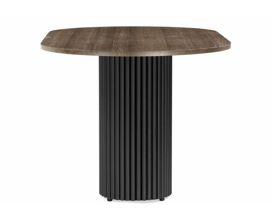 Стол деревянный Барон О 160 х 90 дуб кантри / черный, изображение 3 | Интернет магазин мебели и декора LifeDekor