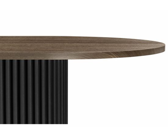 Стол деревянный Барон О 160 х 90 дуб кантри / черный, изображение 4 | Интернет магазин мебели и декора LifeDekor