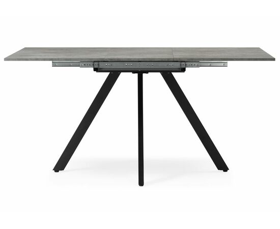 Стол деревянный Keon 116(155,5)x77 раздвижной цемент / черный, изображение 4 | Интернет магазин мебели и декора LifeDekor