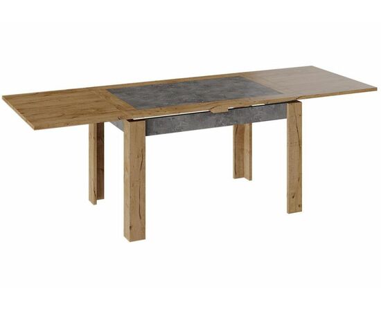 Стол деревянный Хьюстон тип 4 дуб вотан / моод темный, изображение 3 | Интернет магазин мебели и декора LifeDekor