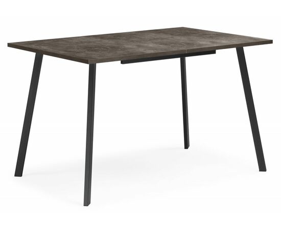 Стол деревянный Кортни 117 (157) x 77 бетон темный / черный матовый | Интернет магазин мебели и декора LifeDekor