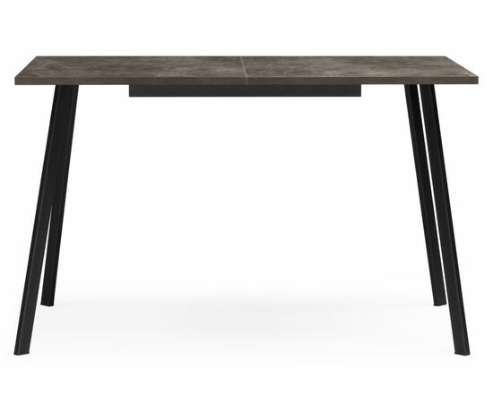 Стол деревянный Кортни 117 (157) x 77 бетон темный / черный матовый, изображение 2 | Интернет магазин мебели и декора LifeDekor