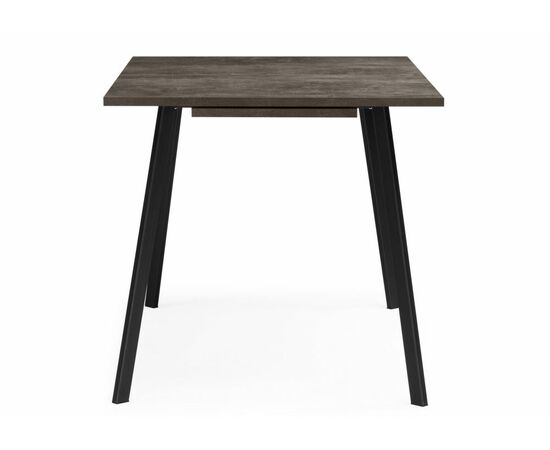 Стол деревянный Кортни 117 (157) x 77 бетон темный / черный матовый, изображение 3 | Интернет магазин мебели и декора LifeDekor