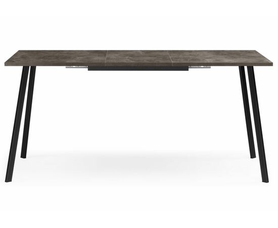 Стол деревянный Кортни 117 (157) x 77 бетон темный / черный матовый, изображение 4 | Интернет магазин мебели и декора LifeDekor