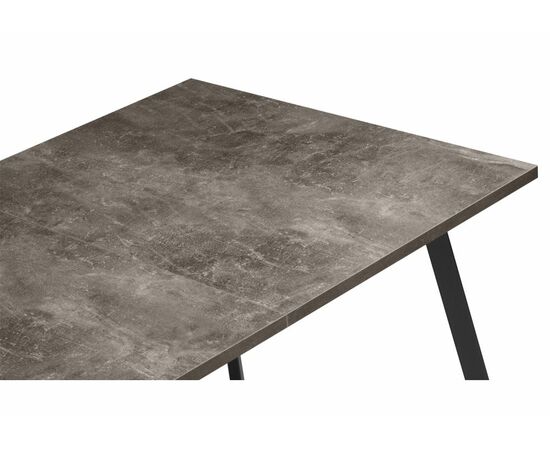 Стол деревянный Кортни 117 (157) x 77 бетон темный / черный матовый, изображение 7 | Интернет магазин мебели и декора LifeDekor