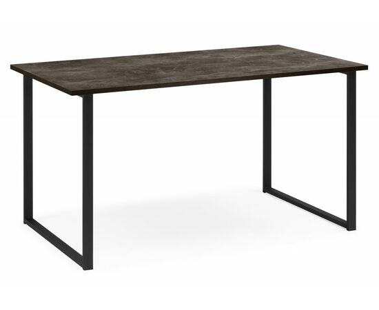 Стол деревянный Лиман 117 х 77 бетон темный / черный матовый | Интернет магазин мебели и декора LifeDekor