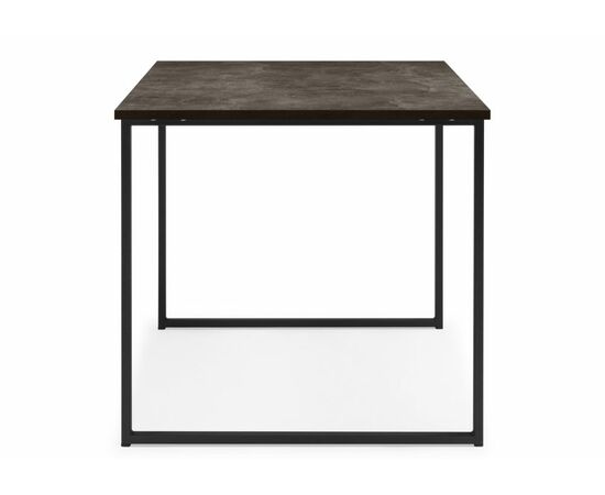 Стол деревянный Лиман 117 х 77 бетон темный / черный матовый, изображение 2 | Интернет магазин мебели и декора LifeDekor