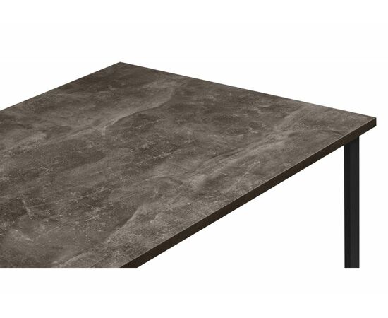 Стол деревянный Лиман 117 х 77 бетон темный / черный матовый, изображение 4 | Интернет магазин мебели и декора LifeDekor