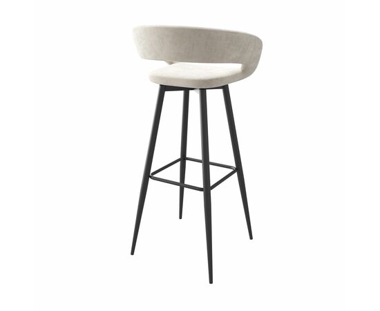 Стул барный Барни Р 900, Черный/CREAM LUX b03, изображение 2 | Интернет магазин мебели и декора LifeDekor