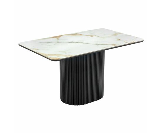 Стол Festa 140x85x77см, керамогранит Calacatte gold | Интернет магазин мебели и декора LifeDekor