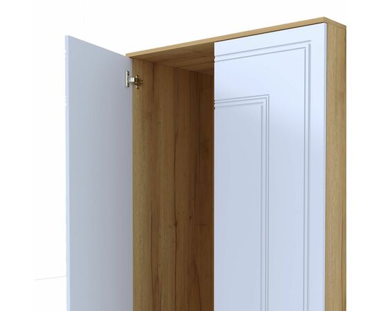 Шкаф Вега Сапфир 2дв, белый глянец, изображение 6 | Интернет магазин мебели и декора LifeDekor