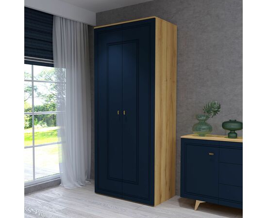 Шкаф Вега Сапфир 2дв, темно-синий, изображение 7 | Интернет магазин мебели и декора LifeDekor