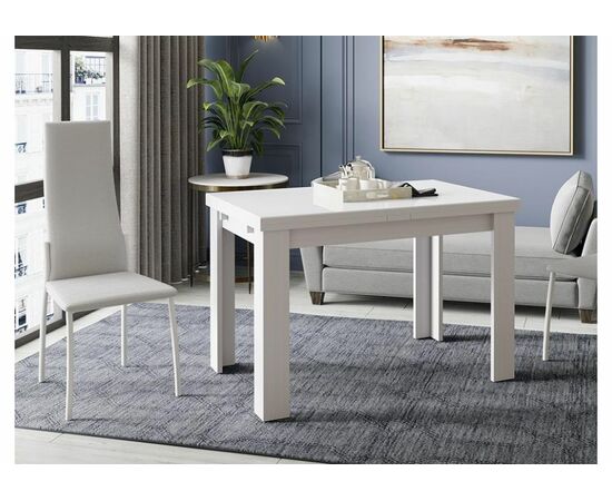 Стол стеклянный Норман тип 1 белый / стекло белый глянец, изображение 5 | Интернет магазин мебели и декора LifeDekor