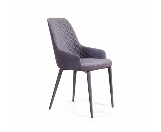 Стул Douglas ромб, бархат серый 27, изображение 4 | Интернет магазин мебели и декора LifeDekor