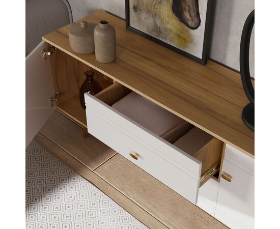 Тумба Вега Сапфир ТВ 1500, белый глянец, изображение 9 | Интернет магазин мебели и декора LifeDekor