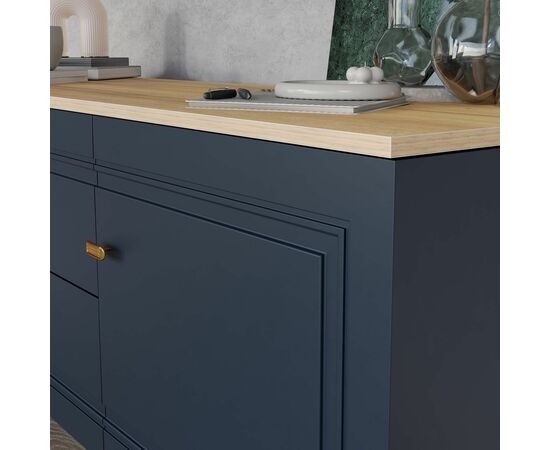 Комод Вега Сапфир 1500, темно-синий, изображение 5 | Интернет магазин мебели и декора LifeDekor