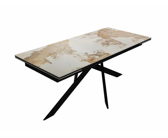 Стол DikLine EKX180, Керамика PANDORA глянец, опоры черные, изображение 7 | Интернет магазин мебели и декора LifeDekor