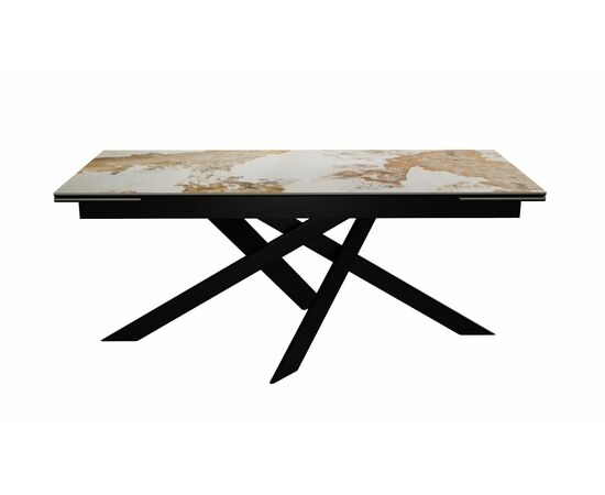 Стол DikLine EKX180, Керамика PANDORA глянец, опоры черные | Интернет магазин мебели и декора LifeDekor