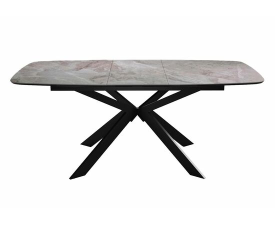 Стол DikLine BK140 Керамика Italian Grey (глянец серый)/подстолье черное/опоры черные, изображение 6 | Интернет магазин мебели и декора LifeDekor