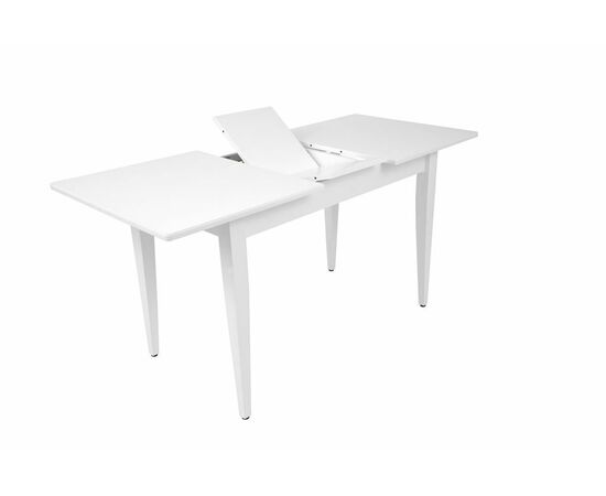 Стол Квадро (1200*700+300/цвет столешницы Белый/цвет ножек Белый), изображение 2 | Интернет магазин мебели и декора LifeDekor