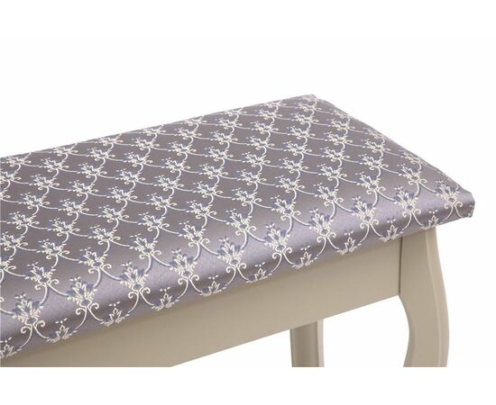 Банкетка из массива березы (ткань Баскет 149/2) Слоновая кость (29С), изображение 2 | Интернет магазин мебели и декора LifeDekor