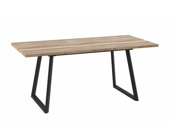 Стол раздвижной Napoli (Loft) -140 (140/185х85, Дуб каньон/Чёрный), изображение 2 | Интернет магазин мебели и декора LifeDekor