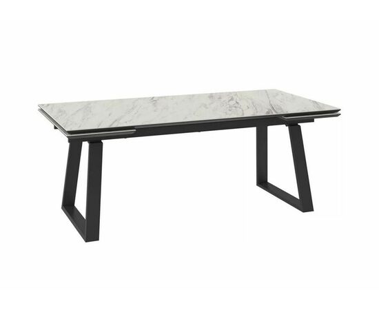 Cтол с керамическим покрытием Chelsy -200 (200+45+45)х98 / Palissandro premium cer/Черный) | Интернет магазин мебели и декора LifeDekor