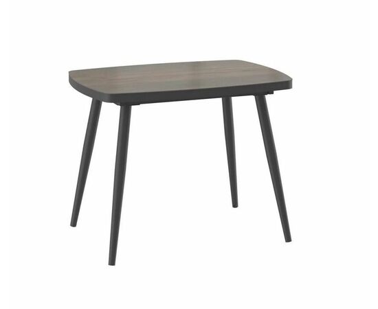 Стол раздвижной Tinto-100 (Дуб Винтажный compact cer/ Черный) 100х70(30) | Интернет магазин мебели и декора LifeDekor