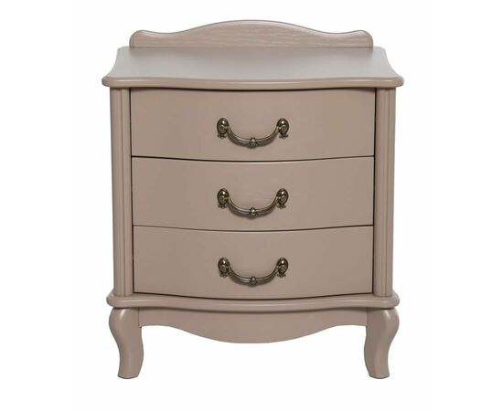 Тумбочка прикроватная "Джульетта" 3 ящ. (Мокко) Вис | Интернет магазин мебели и декора LifeDekor