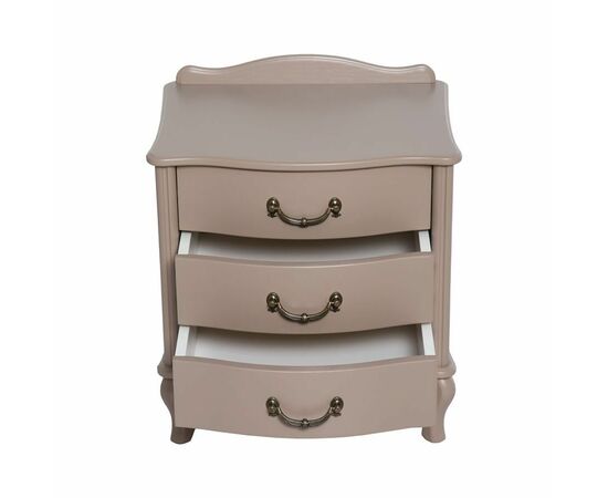 Тумбочка прикроватная "Джульетта" 3 ящ. (Мокко) Вис, изображение 2 | Интернет магазин мебели и декора LifeDekor