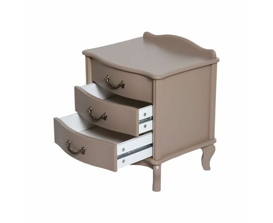 Тумбочка прикроватная "Джульетта" 3 ящ. (Мокко) Вис, изображение 3 | Интернет магазин мебели и декора LifeDekor