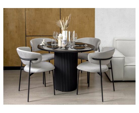 Стол деревянный Барел 90 черный / черный, изображение 6 | Интернет магазин мебели и декора LifeDekor