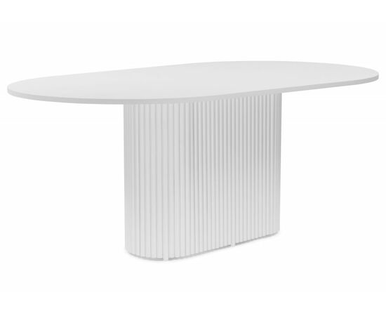 Стол деревянный Барон О 200 х 90 белая пленка шагрень / белый | Интернет магазин мебели и декора LifeDekor