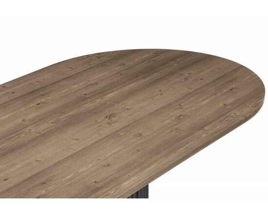 Стол деревянный Барон О 200 х 90 дуб кантри пленка / черный, изображение 5 | Интернет магазин мебели и декора LifeDekor