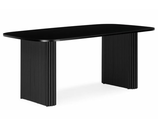 Стол деревянный Бавария B 160 х 90 черная пленка шагрень / черный | Интернет магазин мебели и декора LifeDekor