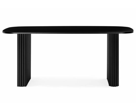 Стол деревянный Бавария B 160 х 90 черная пленка шагрень / черный, изображение 3 | Интернет магазин мебели и декора LifeDekor